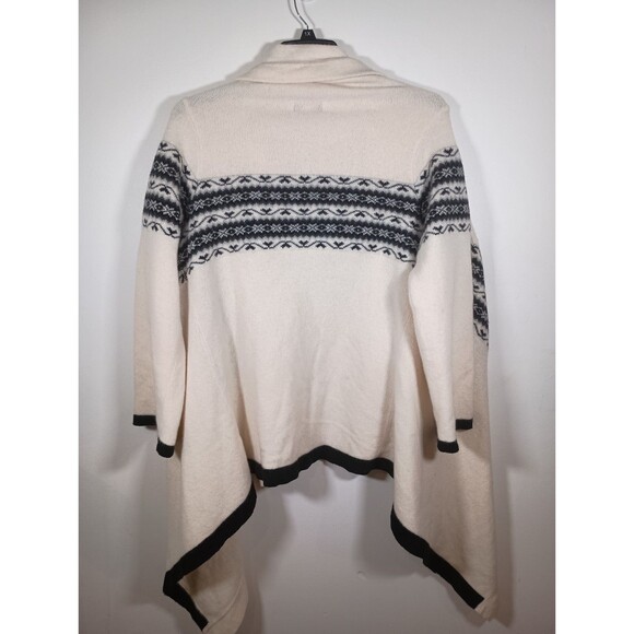 Nine West Lambs Wool Heavy Off White Womens Open Drape Plus Cardigan Size 1X 2X - Picture 6 of 7